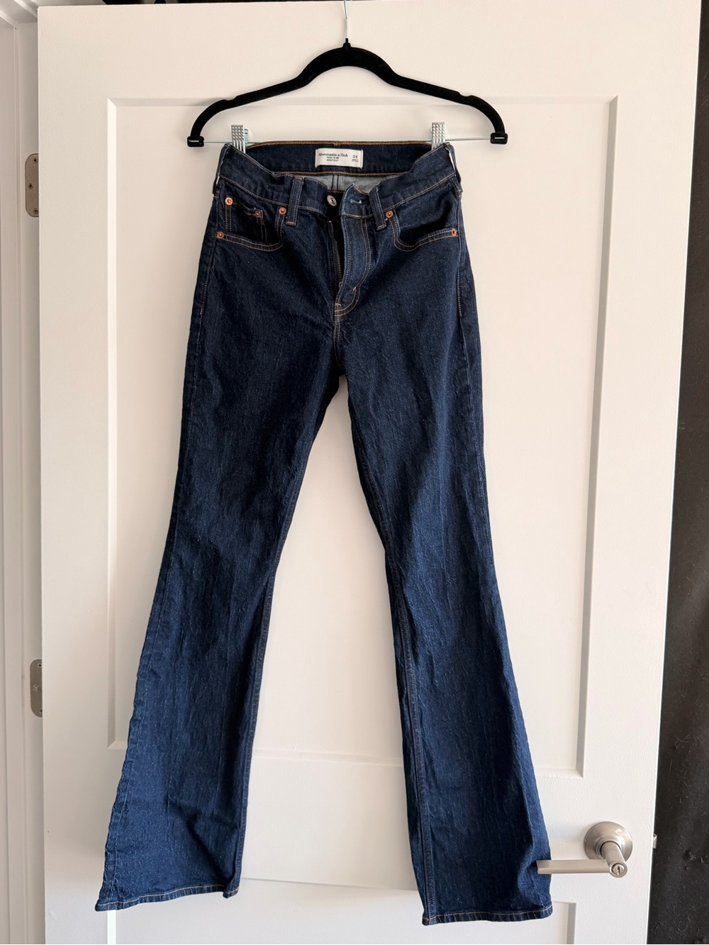 Abercrombie & Fitch Dark Blue Flared Jeans